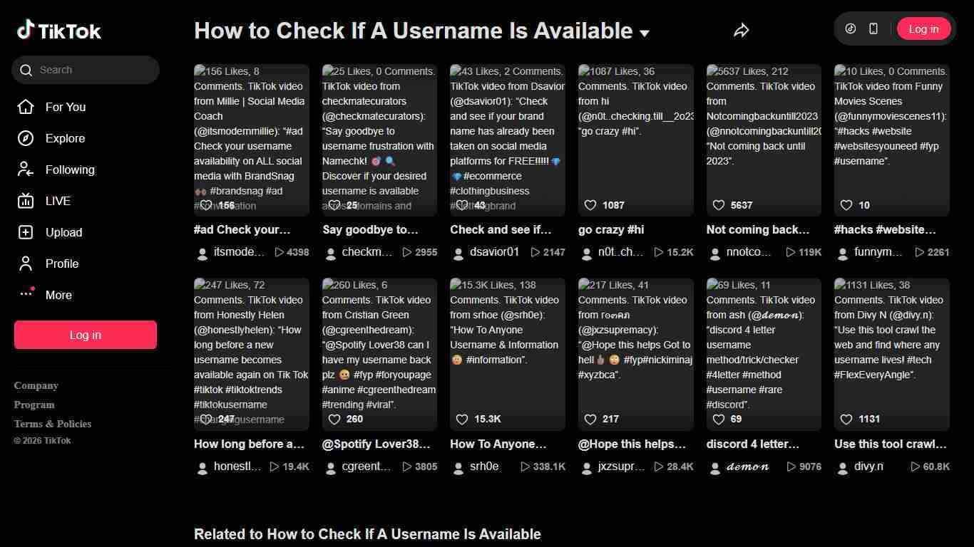 How to Check If A Username Is Available | TikTok